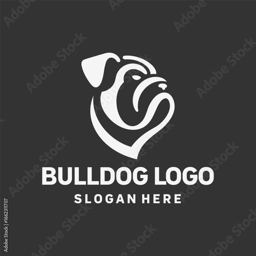 Timeless Bulldog Badge Logo Design