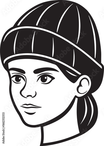 Portrait of a Woman Wearing a Hat
