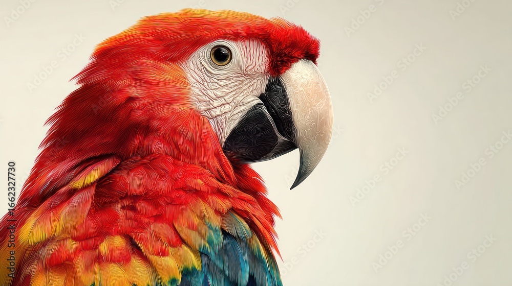 Fototapeta premium Close-up parrot profile