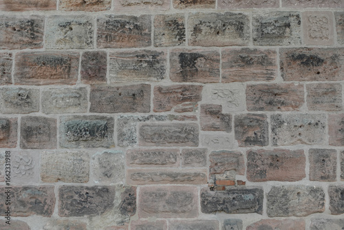 Close-up of The Medieval City Wall In Nuremberg, Germany.