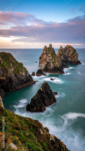 Coastal rocks at sunset (2)