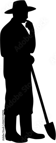 Farmer Silhouette
