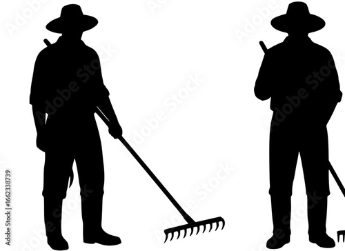Farmer Silhouette
