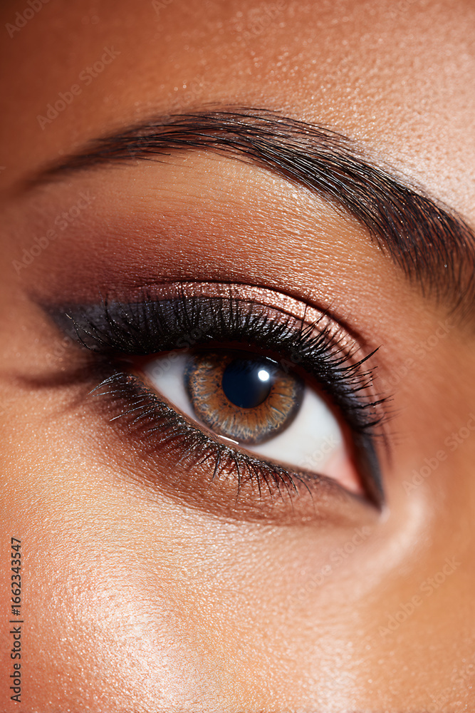 Obraz premium eye makeup eyeshadow closeup beauty detail