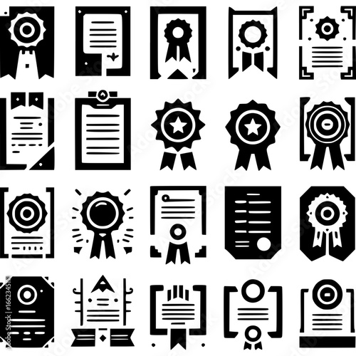 Preis- und Zertifikat-Icons im Minimalstil - 7