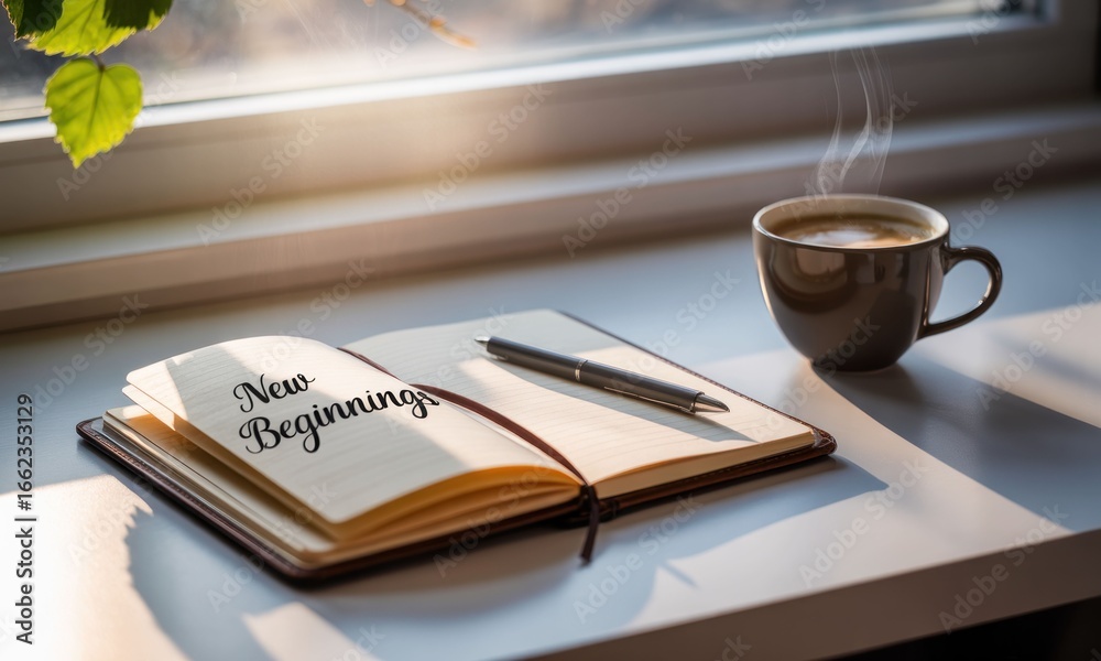 Naklejka premium Open notebook with 