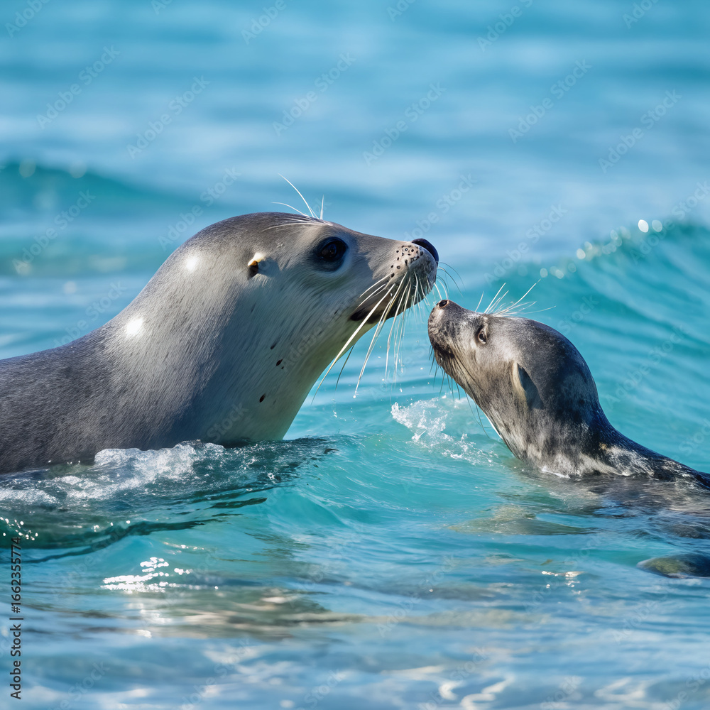 Obraz premium sea lion in the water