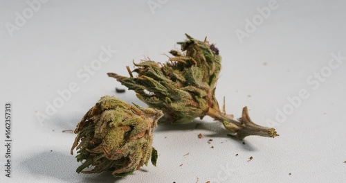 cannabis dry bud close up medical marijuana