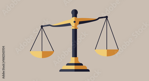Judicial balance courtroom infographic professional setting aerial view justice and fairness concept. Vector illustration