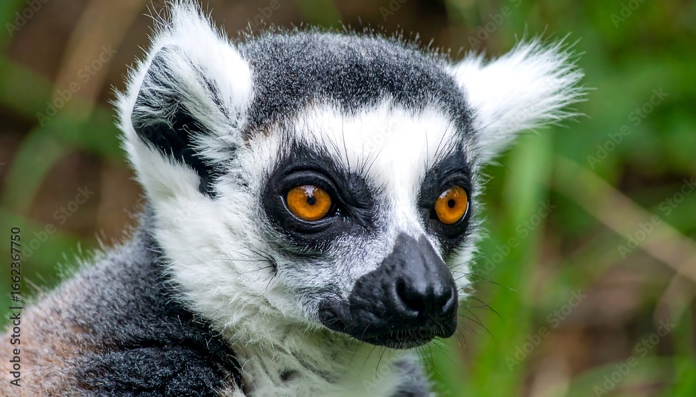 Fototapeta premium Close-up of lemur face