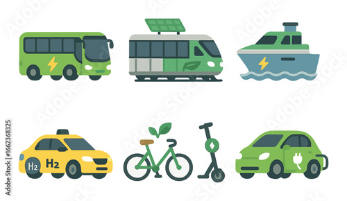 Set of eight natural disaster warning icons on dark background