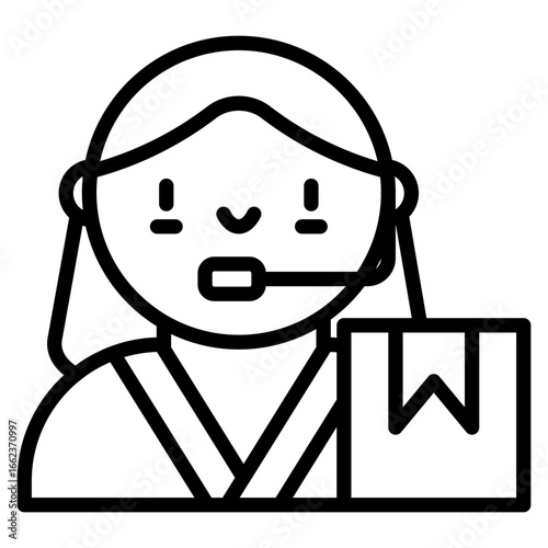 Dispatch Centert line icon