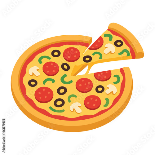 Classic Italian Pizza with Toppings