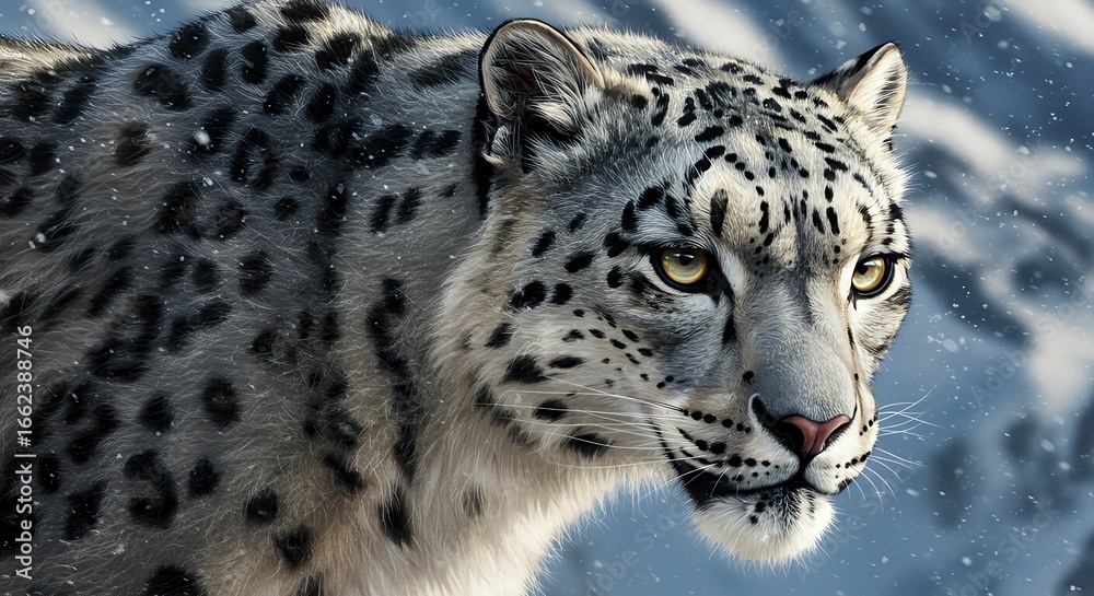 Fototapeta premium Mountain Big Cat Design