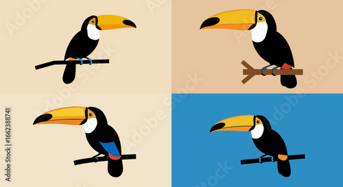 Seamless Toucan Pattern

