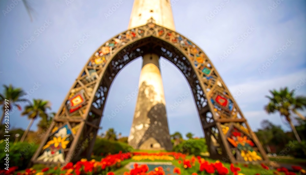 Obraz premium Tower archway, blurred focus