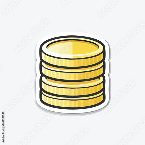 Close-up of a stack of shiny gold coins, representing wealth and financial success.