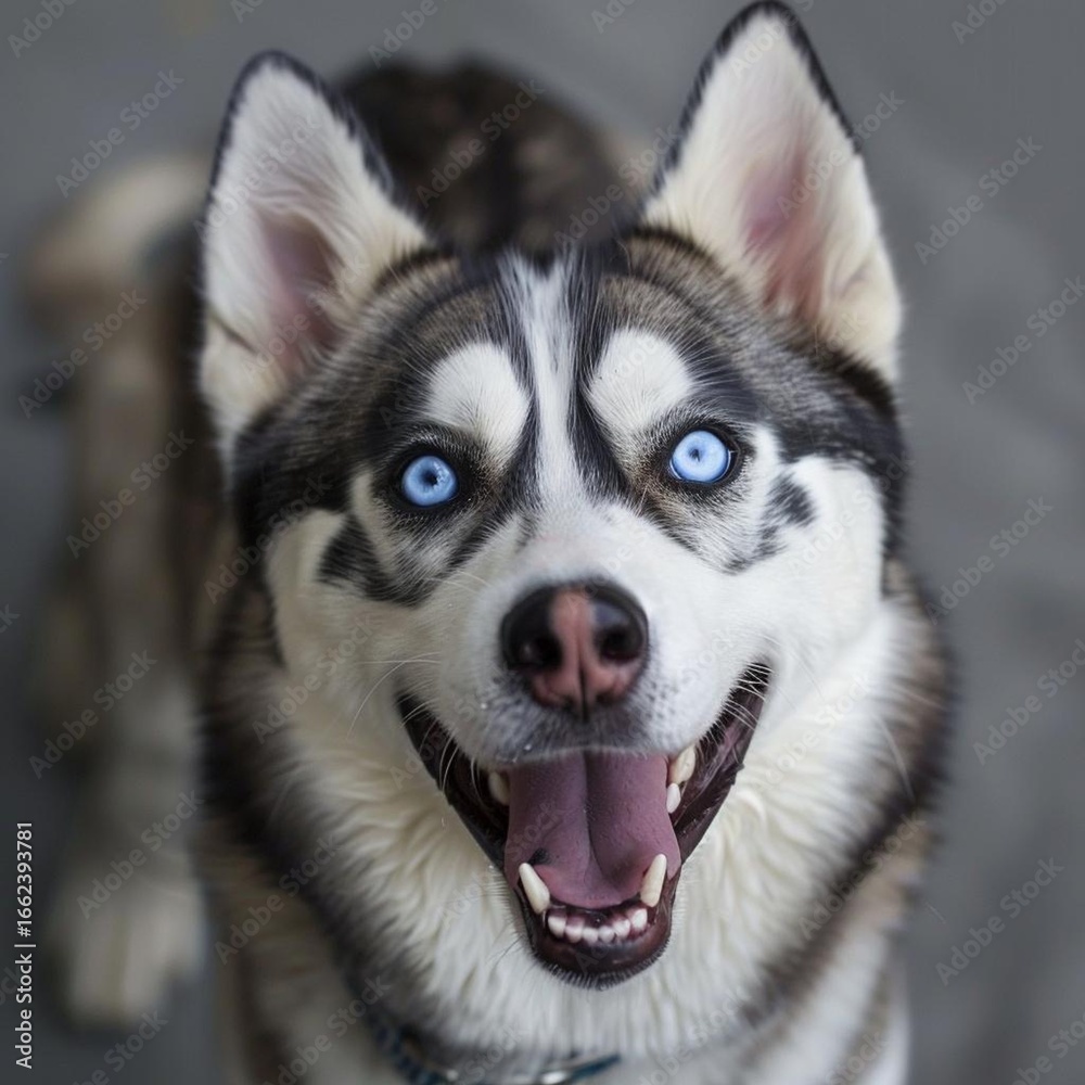 Fototapeta premium siberian husky puppy