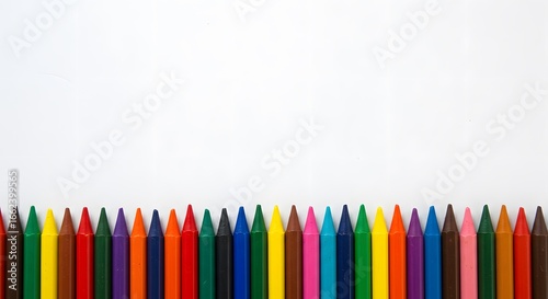 A Vibrant Array of Crayons in Various Colors Perfect for Artistic Expression and Creativity
