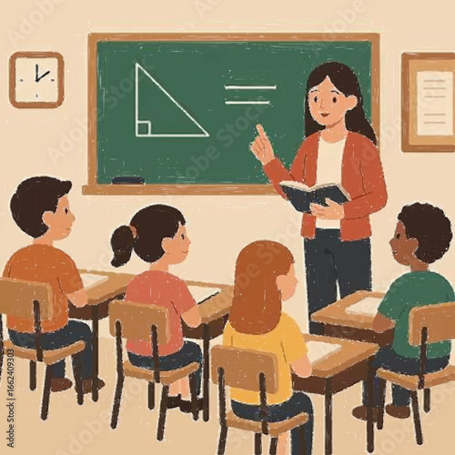 teacher in classroom