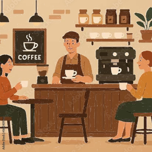 man in cafe
