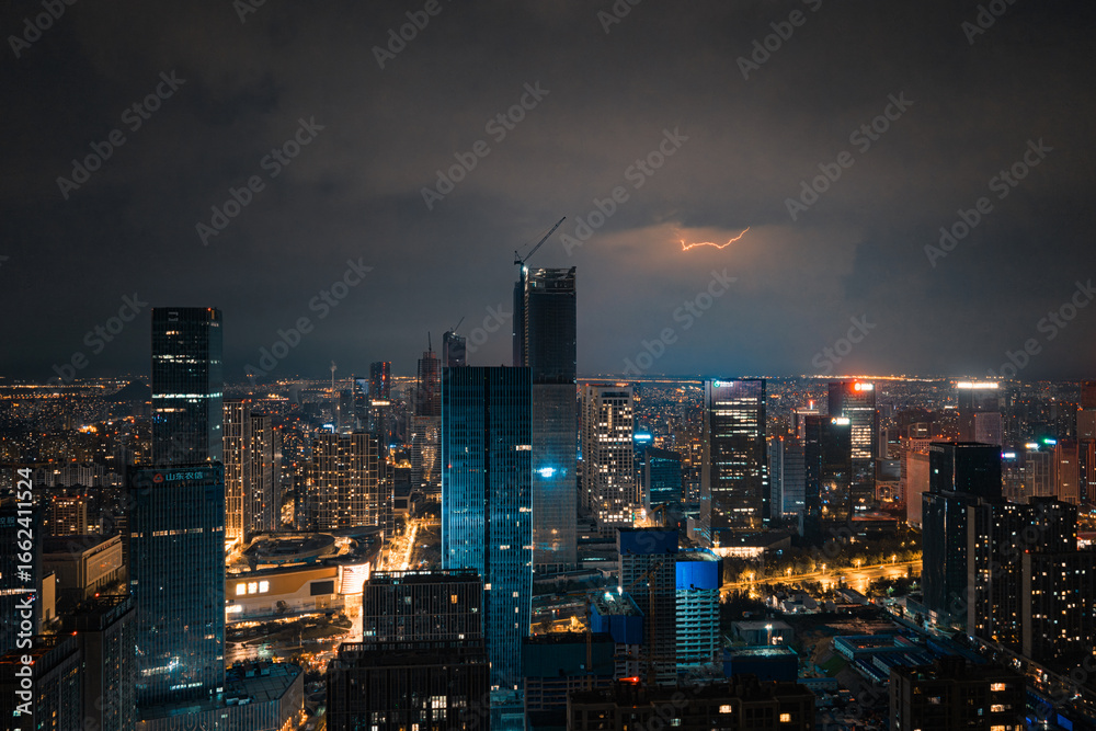 Fototapeta premium lightning in the night