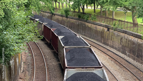 Coal train through Pennsylvania