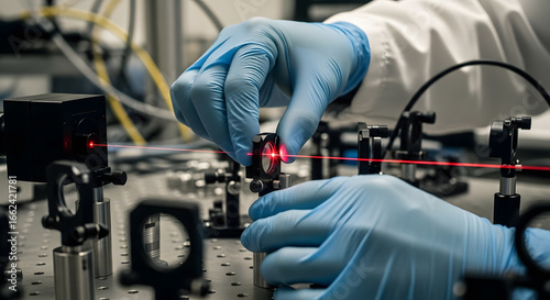Wallpaper Mural Laser Alignment Precision: Optics Research in the Lab Torontodigital.ca