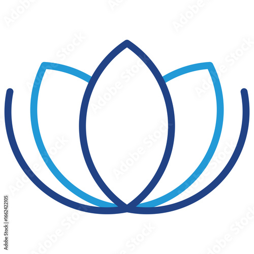 The lotus flower icon is a powerful metaphor for the purity of heart and soul that remains intact amidst life's difficulties, radiating a sense of serenity.