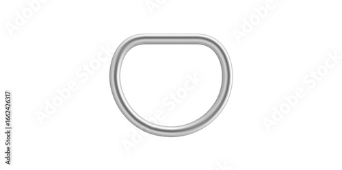 Realistic Silver Metal Handle Vector Illustration.	