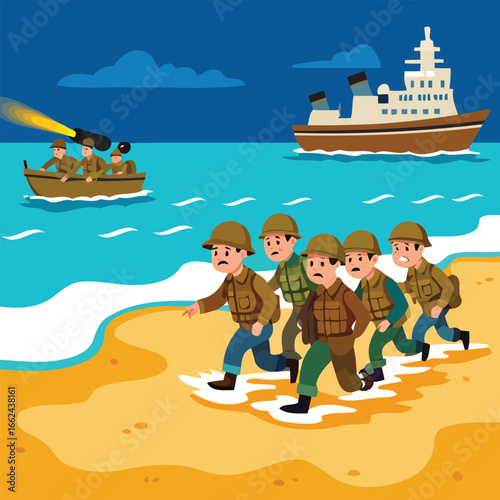High quality vector illustration of helicopters hover above battlefield for creative projects and digital artwork design purposes