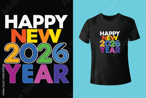 graphic t-shirt lion dance, Happy Chinese new year, Translation on picture text happiness, good fortune, blessings and Happy new year , illustration Comic art.