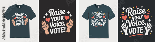 Raise Your Voice Vote Tees Activism Apparel for Civic Engagement and Political Expression