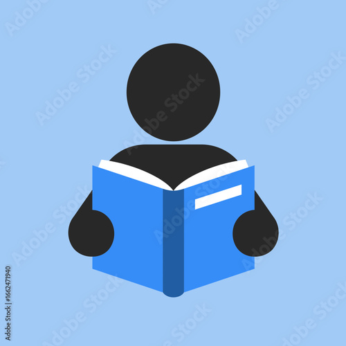 Reading Icon Student Education Book Learning Symbol