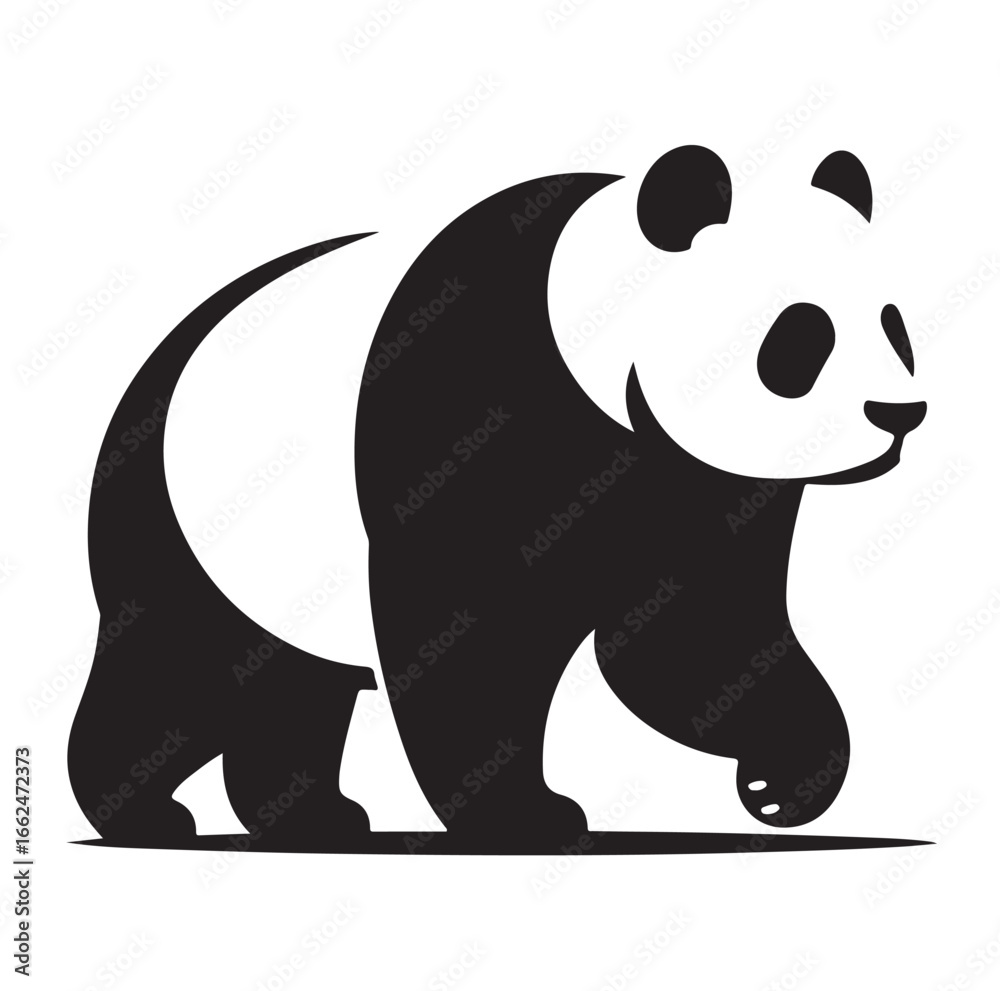 Naklejka premium Explore Minimal Panda AI – A Smart Companion for NISER Students