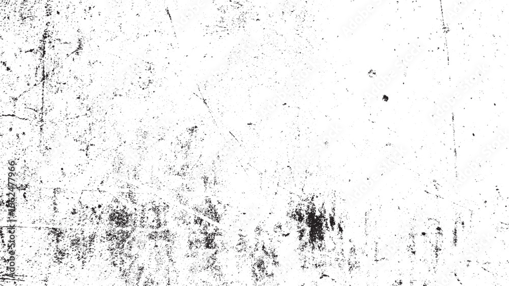 Fototapeta premium Black and White Grunge Texture Overlay Abstract Vector