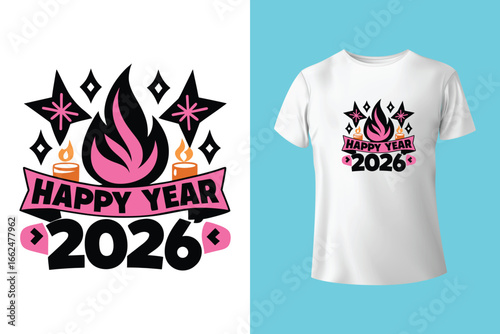 new year t shirt design 2026