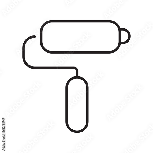 Paint roller tool for home improvement projects, interior painting, renovations, contractor toolkits, diy guides, construction scenes, and decoration projects.