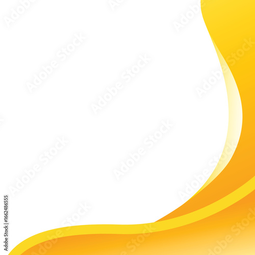 Yellow border collage element vector