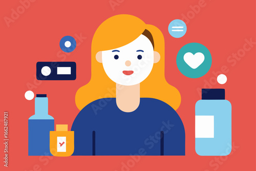 Influencer Promoting Skincare Products Online