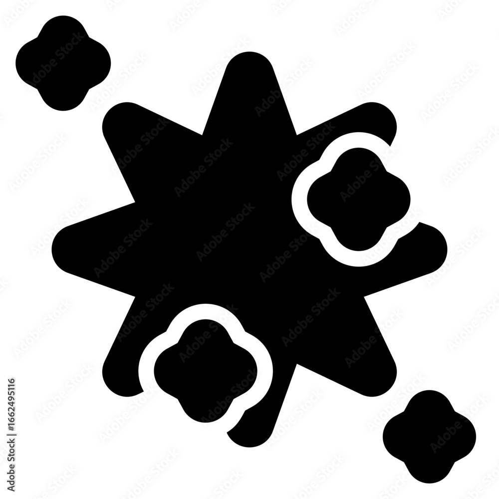 Fototapeta premium Stars Eight Point Sparkling