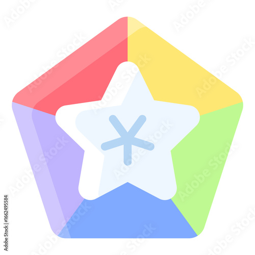 Star in Pentagon Shape