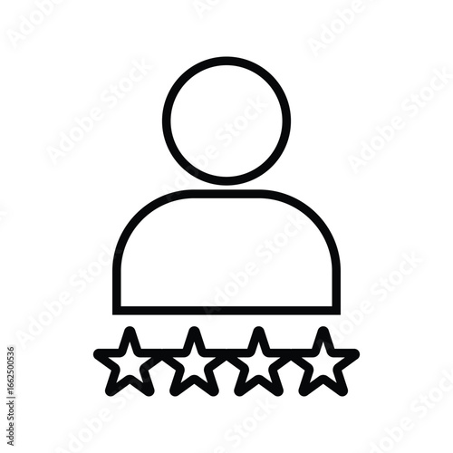 Reputation Icon – modern design symbolizing trust, credibility, and success