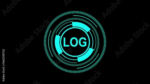 System LOG File Interface in 4K Resolution with Real-Time Event Tracking on Dark Background