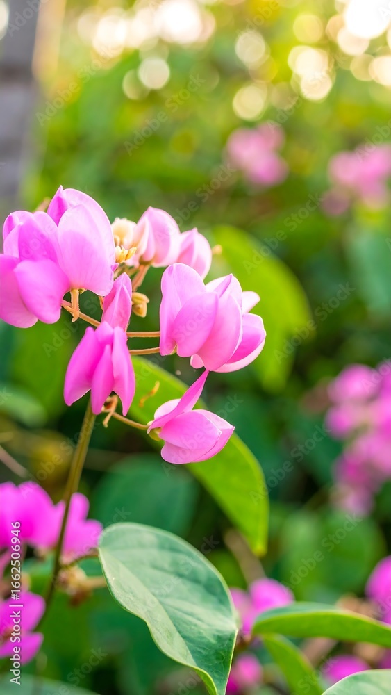 Obraz premium Close-up of vibrant pink flowers