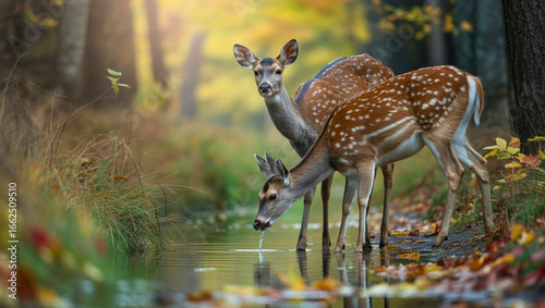 Deer by the Gentle Stream
