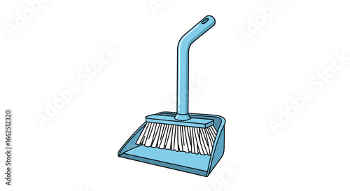 A lightweight durable blue dustpan and brush set ideal for everyday cleaning tasks around the home and garden