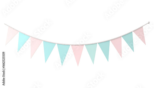 Pastel triangle flag