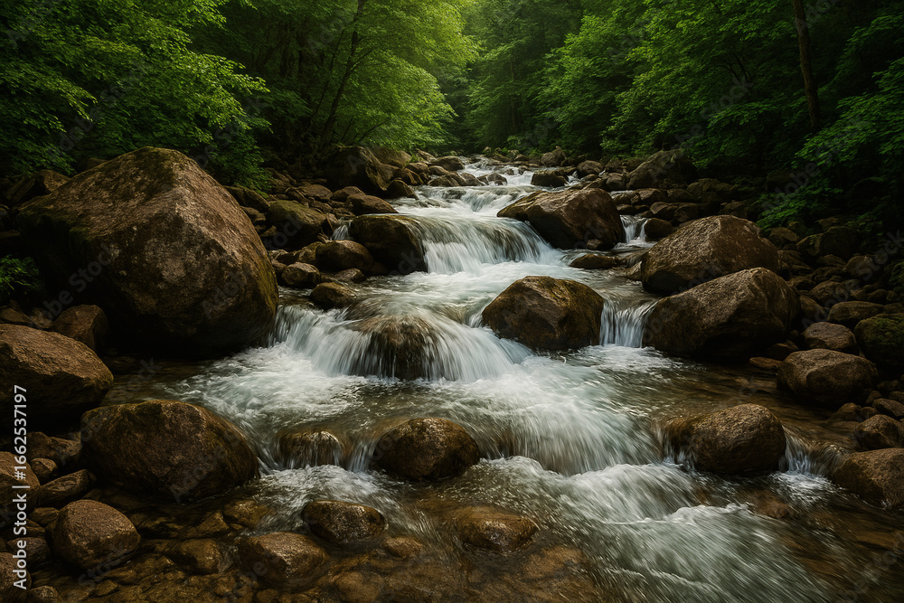 Obraz premium 涼しげな渓流