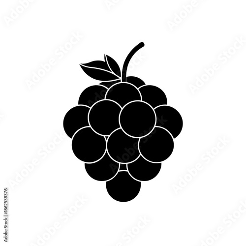 vector silhouette of a single  perfectly round car